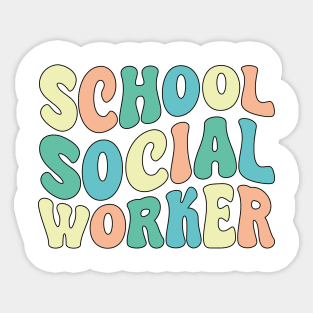 school social worker Sticker